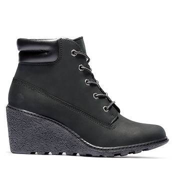 Timberland Amston 6-Inch - Cierne Kotnikove Cizmy Damske, TB0446R